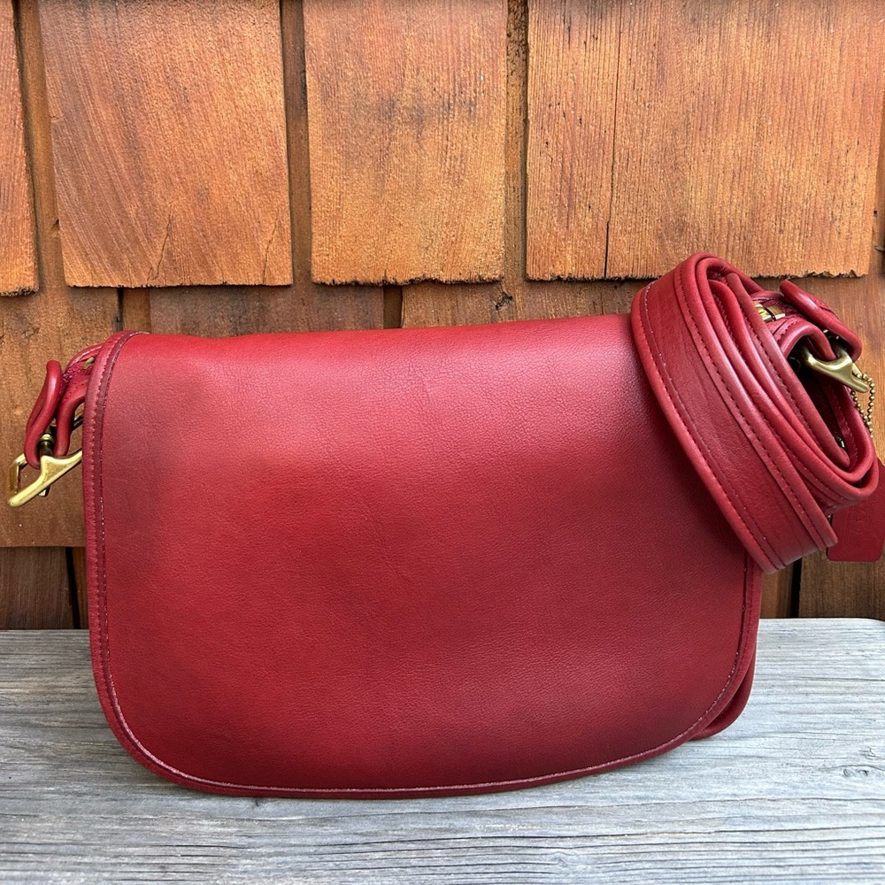 Vintage Coach Red Patricia’s Legacy Bag 9951